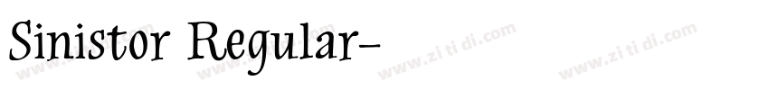 Sinistor Regular字体转换